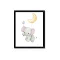 Picture of Floating baby elephant _GroupedProduct_Rectangle_Portrait_Mini_ _GroupedProduct_Rectangle_Portrait_Framed_Matted_