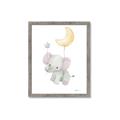 Picture of Floating baby elephant _GroupedProduct_Rectangle_Portrait_Mini_ _GroupedProduct_Rectangle_Portrait_Framed_Matted_