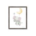 Picture of Floating baby elephant _GroupedProduct_Rectangle_Portrait_Mini_ _GroupedProduct_Rectangle_Portrait_Framed_Matted_