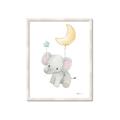 Picture of Floating baby elephant _GroupedProduct_Rectangle_Portrait_Mini_ _GroupedProduct_Rectangle_Portrait_Framed_Matted_