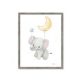 Picture of Floating baby elephant _GroupedProduct_Rectangle_Portrait_Mini_ _GroupedProduct_Rectangle_Portrait_Framed_Matted_