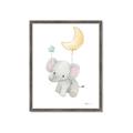 Picture of Floating baby elephant _GroupedProduct_Rectangle_Portrait_Mini_ _GroupedProduct_Rectangle_Portrait_Framed_Matted_
