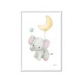 Picture of Floating baby elephant _GroupedProduct_Rectangle_Portrait_Mini_ _GroupedProduct_Rectangle_Portrait_Framed_Matted_