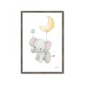 Picture of Floating baby elephant _GroupedProduct_Rectangle_Portrait_Mini_ _GroupedProduct_Rectangle_Portrait_Framed_Matted_