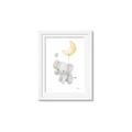 Picture of Floating baby elephant _GroupedProduct_Rectangle_Portrait_Mini_ _GroupedProduct_Rectangle_Portrait_Framed_Matted_
