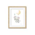 Picture of Floating baby elephant _GroupedProduct_Rectangle_Portrait_Mini_ _GroupedProduct_Rectangle_Portrait_Framed_Matted_