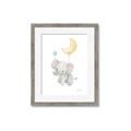 Picture of Floating baby elephant _GroupedProduct_Rectangle_Portrait_Mini_ _GroupedProduct_Rectangle_Portrait_Framed_Matted_