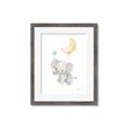 Picture of Floating baby elephant _GroupedProduct_Rectangle_Portrait_Mini_ _GroupedProduct_Rectangle_Portrait_Framed_Matted_