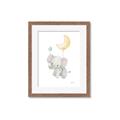 Picture of Floating baby elephant _GroupedProduct_Rectangle_Portrait_Mini_ _GroupedProduct_Rectangle_Portrait_Framed_Matted_