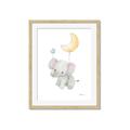 Picture of Floating baby elephant _GroupedProduct_Rectangle_Portrait_Mini_ _GroupedProduct_Rectangle_Portrait_Framed_Matted_
