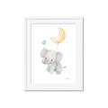 Picture of Floating baby elephant _GroupedProduct_Rectangle_Portrait_Mini_ _GroupedProduct_Rectangle_Portrait_Framed_Matted_