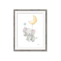 Picture of Floating baby elephant _GroupedProduct_Rectangle_Portrait_Mini_ _GroupedProduct_Rectangle_Portrait_Framed_Matted_