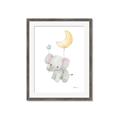 Picture of Floating baby elephant _GroupedProduct_Rectangle_Portrait_Mini_ _GroupedProduct_Rectangle_Portrait_Framed_Matted_