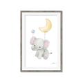 Picture of Floating baby elephant _GroupedProduct_Rectangle_Portrait_Mini_ _GroupedProduct_Rectangle_Portrait_Framed_Matted_