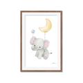 Picture of Floating baby elephant _GroupedProduct_Rectangle_Portrait_Mini_ _GroupedProduct_Rectangle_Portrait_Framed_Matted_