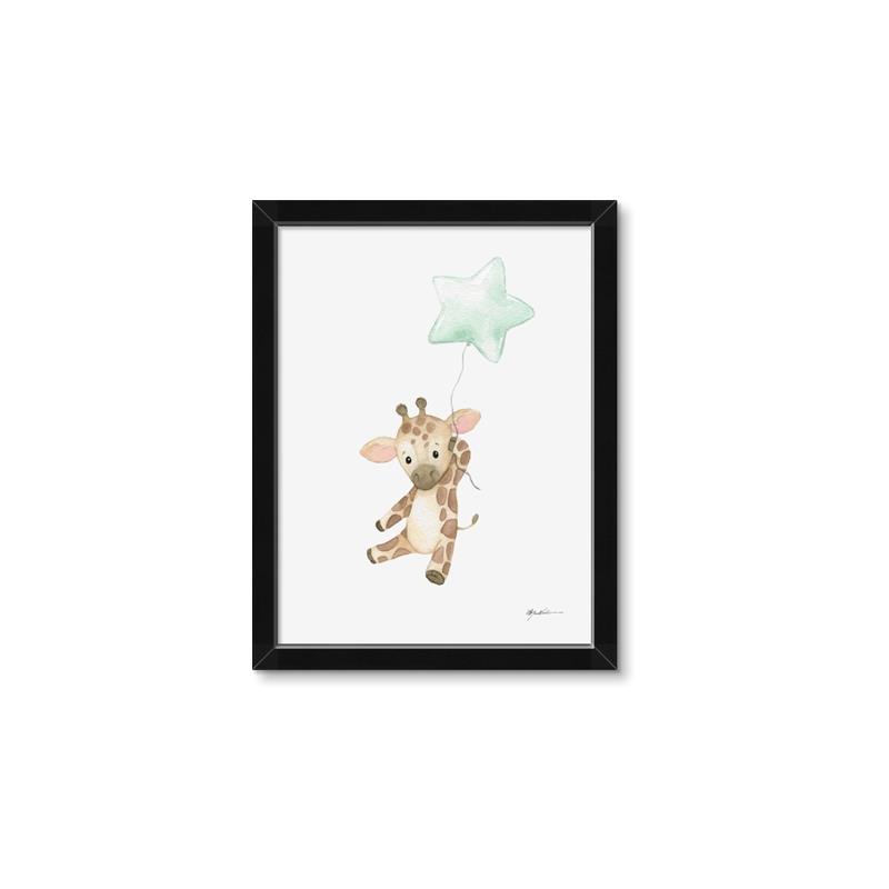 Picture of floating baby Giaraffe  _GroupedProduct_Rectangle_Portrait_Mini_ _GroupedProduct_Rectangle_Portrait_Framed_Matted_