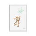 Picture of floating baby Giaraffe  _GroupedProduct_Rectangle_Portrait_Mini_ _GroupedProduct_Rectangle_Portrait_Framed_Matted_