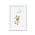 Picture of floating baby Giaraffe  _GroupedProduct_Rectangle_Portrait_Mini_ _GroupedProduct_Rectangle_Portrait_Framed_Matted_