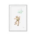 Picture of floating baby Giaraffe  _GroupedProduct_Rectangle_Portrait_Mini_ _GroupedProduct_Rectangle_Portrait_Framed_Matted_