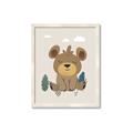 Picture of Friendly bear cub  _GroupedProduct_Rectangle_Portrait_Mini_ _GroupedProduct_Rectangle_Portrait_Framed_Matted_