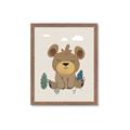 Picture of Friendly bear cub  _GroupedProduct_Rectangle_Portrait_Mini_ _GroupedProduct_Rectangle_Portrait_Framed_Matted_