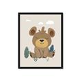 Picture of Friendly bear cub  _GroupedProduct_Rectangle_Portrait_Mini_ _GroupedProduct_Rectangle_Portrait_Framed_Matted_