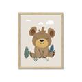 Picture of Friendly bear cub  _GroupedProduct_Rectangle_Portrait_Mini_ _GroupedProduct_Rectangle_Portrait_Framed_Matted_