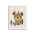 Picture of Friendly bear cub  _GroupedProduct_Rectangle_Portrait_Mini_ _GroupedProduct_Rectangle_Portrait_Framed_Matted_