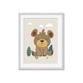 Picture of Friendly bear cub  _GroupedProduct_Rectangle_Portrait_Mini_ _GroupedProduct_Rectangle_Portrait_Framed_Matted_