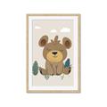 Picture of Friendly bear cub  _GroupedProduct_Rectangle_Portrait_Mini_ _GroupedProduct_Rectangle_Portrait_Framed_Matted_