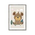 Picture of Friendly bear cub  _GroupedProduct_Rectangle_Portrait_Mini_ _GroupedProduct_Rectangle_Portrait_Framed_Matted_