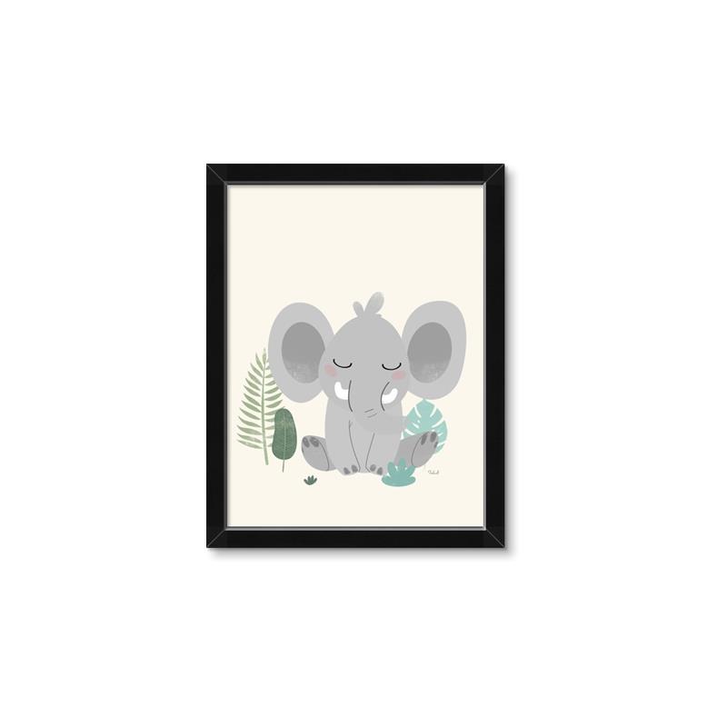 Picture of Big-eared Elephant  _GroupedProduct_Rectangle_Portrait_Mini_ _GroupedProduct_Rectangle_Portrait_Framed_Matted_