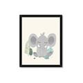 Picture of Big-eared Elephant  _GroupedProduct_Rectangle_Portrait_Mini_ _GroupedProduct_Rectangle_Portrait_Framed_Matted_