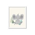 Picture of Big-eared Elephant  _GroupedProduct_Rectangle_Portrait_Mini_ _GroupedProduct_Rectangle_Portrait_Framed_Matted_