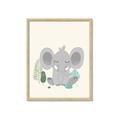 Picture of Big-eared Elephant  _GroupedProduct_Rectangle_Portrait_Mini_ _GroupedProduct_Rectangle_Portrait_Framed_Matted_