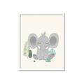 Picture of Big-eared Elephant  _GroupedProduct_Rectangle_Portrait_Mini_ _GroupedProduct_Rectangle_Portrait_Framed_Matted_