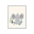 Picture of Big-eared Elephant  _GroupedProduct_Rectangle_Portrait_Mini_ _GroupedProduct_Rectangle_Portrait_Framed_Matted_