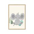 Picture of Big-eared Elephant  _GroupedProduct_Rectangle_Portrait_Mini_ _GroupedProduct_Rectangle_Portrait_Framed_Matted_