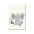 Picture of Big-eared Elephant  _GroupedProduct_Rectangle_Portrait_Mini_ _GroupedProduct_Rectangle_Portrait_Framed_Matted_