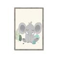 Picture of Big-eared Elephant  _GroupedProduct_Rectangle_Portrait_Mini_ _GroupedProduct_Rectangle_Portrait_Framed_Matted_