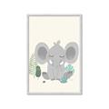 Picture of Big-eared Elephant  _GroupedProduct_Rectangle_Portrait_Mini_ _GroupedProduct_Rectangle_Portrait_Framed_Matted_