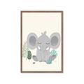 Picture of Big-eared Elephant  _GroupedProduct_Rectangle_Portrait_Mini_ _GroupedProduct_Rectangle_Portrait_Framed_Matted_