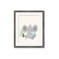 Picture of Big-eared Elephant  _GroupedProduct_Rectangle_Portrait_Mini_ _GroupedProduct_Rectangle_Portrait_Framed_Matted_