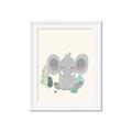Picture of Big-eared Elephant  _GroupedProduct_Rectangle_Portrait_Mini_ _GroupedProduct_Rectangle_Portrait_Framed_Matted_