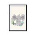 Picture of Big-eared Elephant  _GroupedProduct_Rectangle_Portrait_Mini_ _GroupedProduct_Rectangle_Portrait_Framed_Matted_