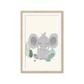 Picture of Big-eared Elephant  _GroupedProduct_Rectangle_Portrait_Mini_ _GroupedProduct_Rectangle_Portrait_Framed_Matted_