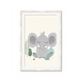 Picture of Big-eared Elephant  _GroupedProduct_Rectangle_Portrait_Mini_ _GroupedProduct_Rectangle_Portrait_Framed_Matted_