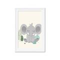 Picture of Big-eared Elephant  _GroupedProduct_Rectangle_Portrait_Mini_ _GroupedProduct_Rectangle_Portrait_Framed_Matted_