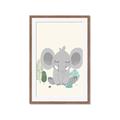 Picture of Big-eared Elephant  _GroupedProduct_Rectangle_Portrait_Mini_ _GroupedProduct_Rectangle_Portrait_Framed_Matted_
