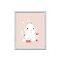 Picture of Blushing bunny _GroupedProduct_Rectangle_Portrait_Mini_ _GroupedProduct_Rectangle_Portrait_Framed_Matted_